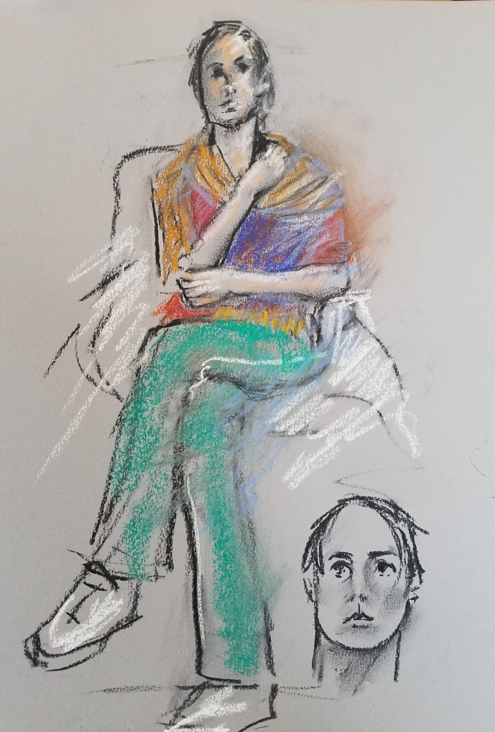 Pastel portrait Feb 26